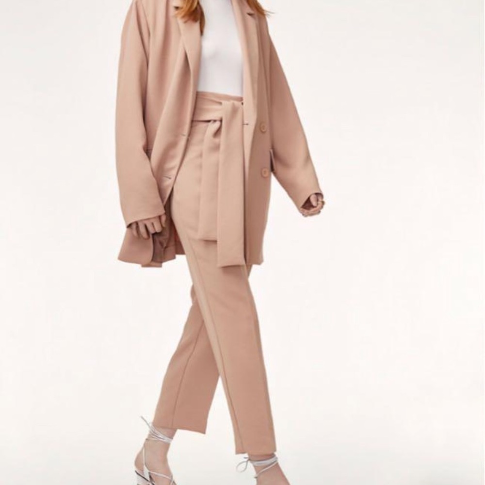 Wilfred Tan Pants & Blazer Set